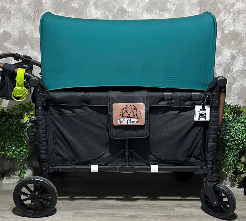 RTS Set of Four (4) Black Anti-Scuff Stroller Wagon Bumper Covers