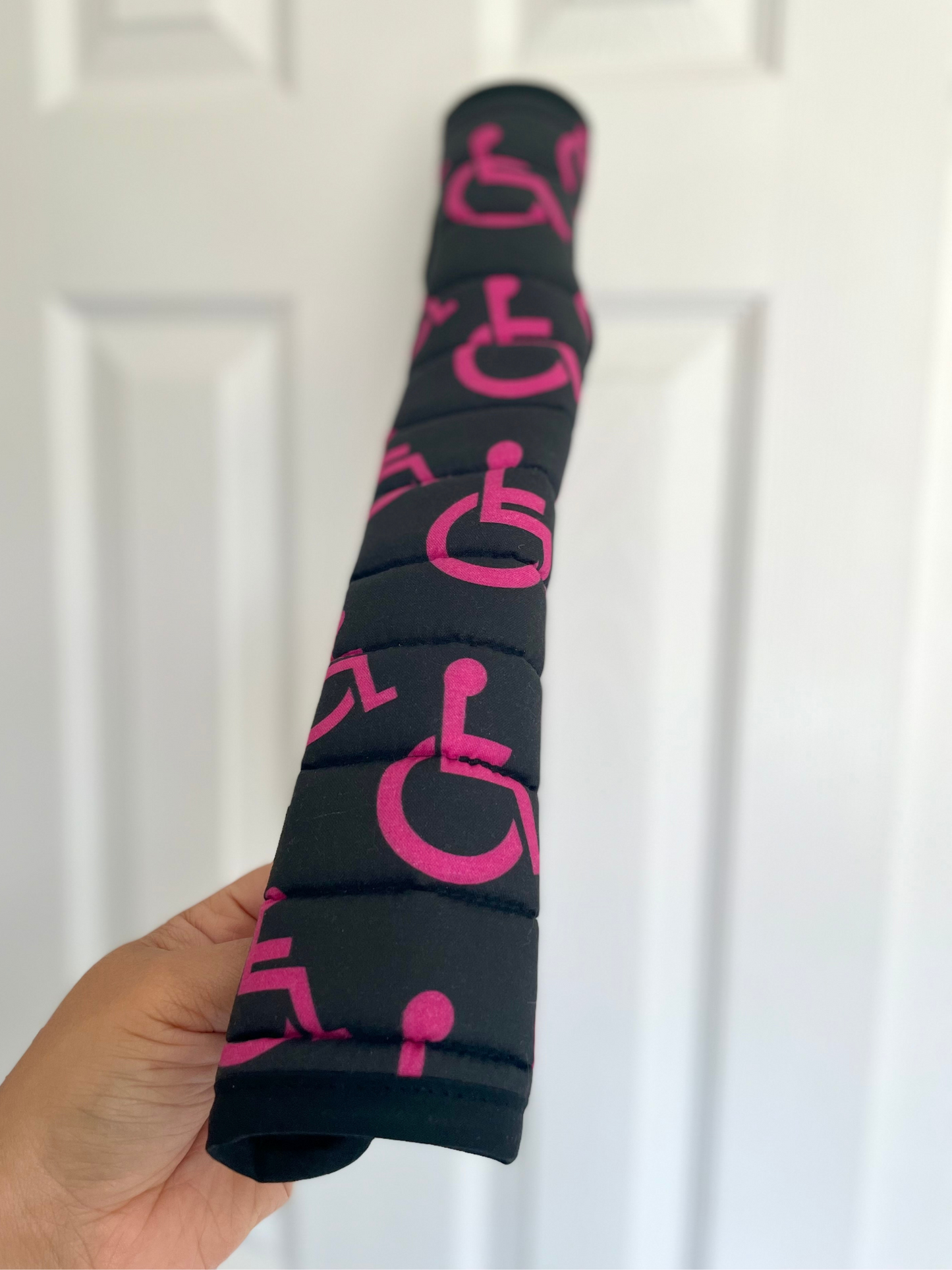 RTS Set of Four (4) Pink Wheelchair Anti-Scuff Stroller Wagon Bumper Covers