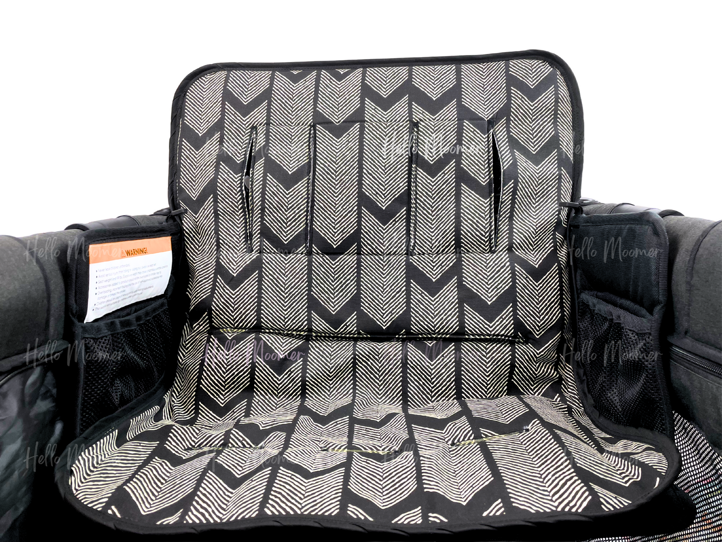RTS Stroller Wagon Seat Cover – Black & White Chevron