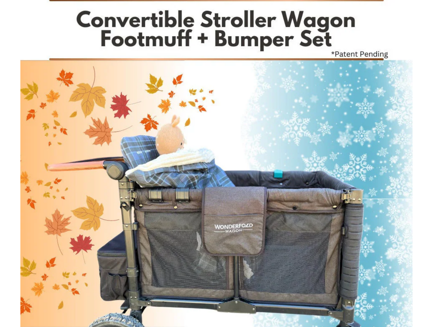 Custom Convertible Stroller Wagon Footmuff Set
