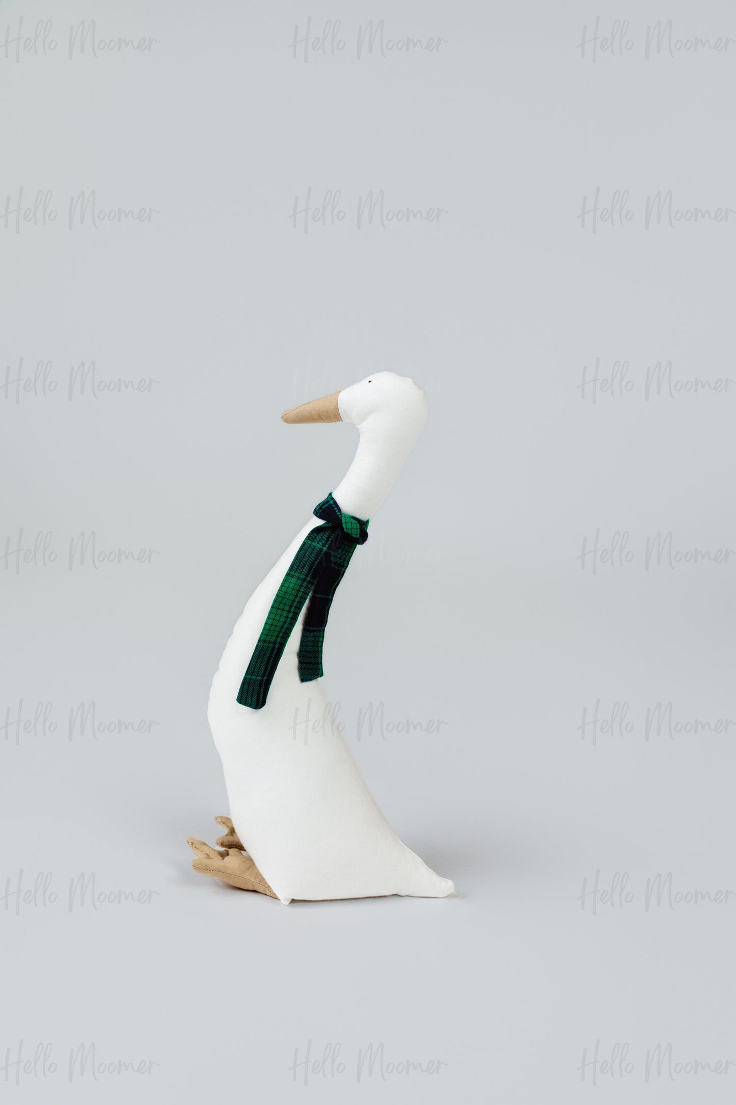 Handmade Heirloom Goose – Velvet Bow or Plaid Scarf