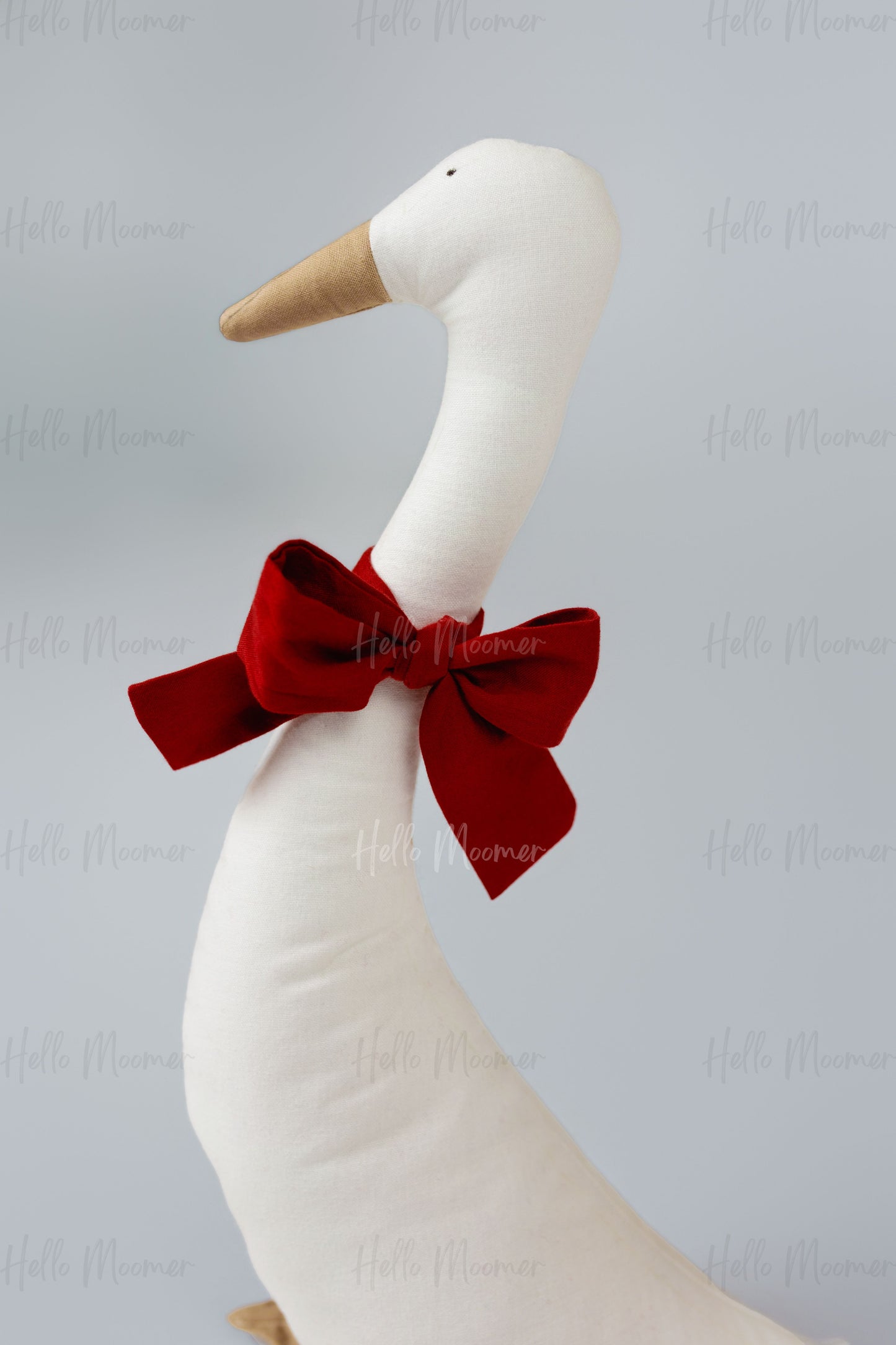 Handmade Heirloom Goose – Velvet Bow or Plaid Scarf